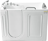 Empava 53 in. Acrylic Whirlpool Walk-in Tub Water Jets Alcove Bathtub with Left Side Door , White